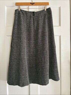Sag Harbor Gray Textured A-Line Skirt Size 12P